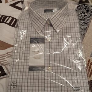 Arrow Gray Plaid Dress Shirt